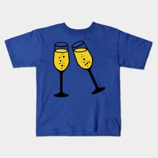 Champagne glasses Kids T-Shirt